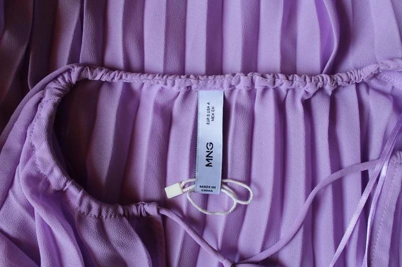 Lavender pleated blouse Mango – photo 6